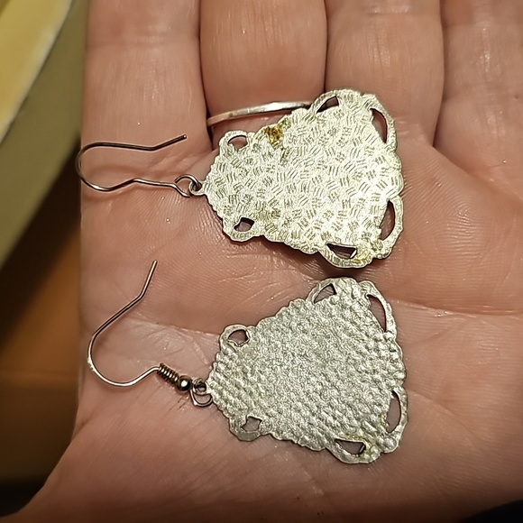 Vintage silver earrings - Picture 2 of 2